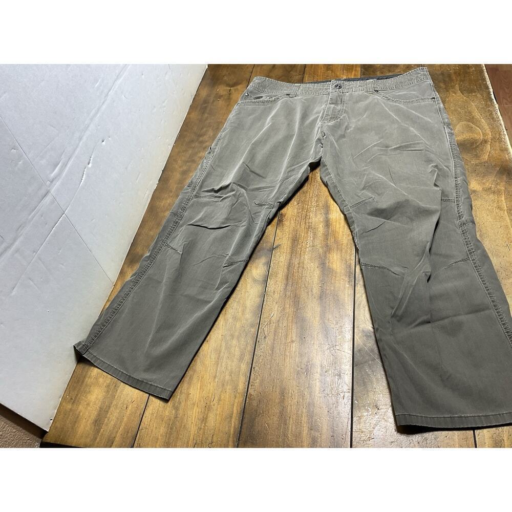 KUHL REVOLVR Mens Sz 40x30 Brown Cotton Stretch Outdoor Trail Pants